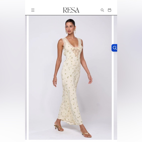 RESA Aimee Dress in Beurre - Picture 2 of 6